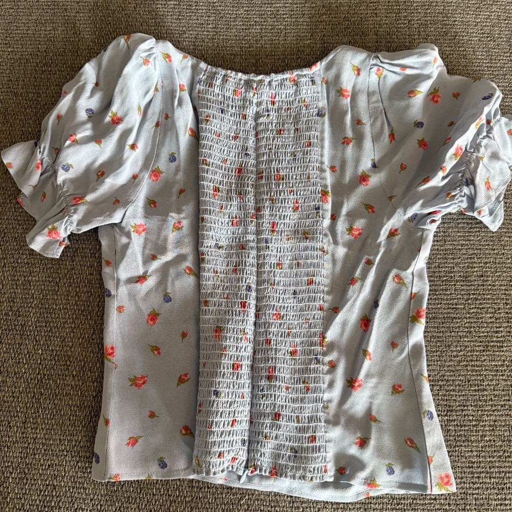Reformation sweetheart floral top
